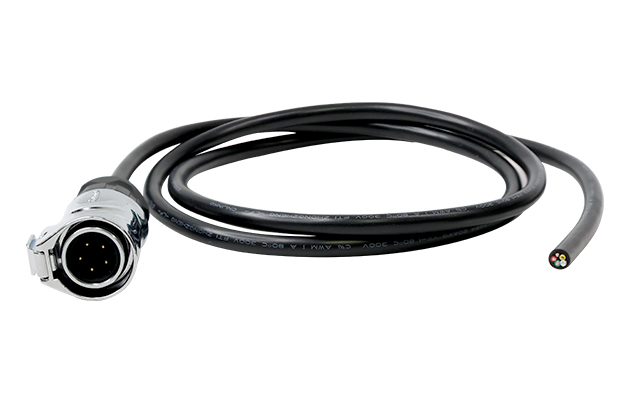 LP16型5芯公插头金属款焊接式+线材_L=1M(标准线束)