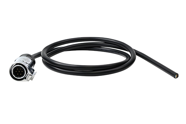 LP16型7芯公插头金属款焊接式+线材_L=1M(标准线束)