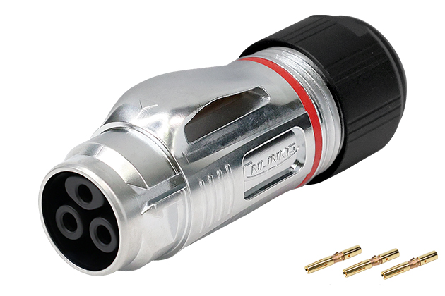 BD20型3芯公插头金属款压接式