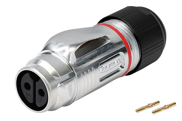 BD20型2芯母插头金属款压接式