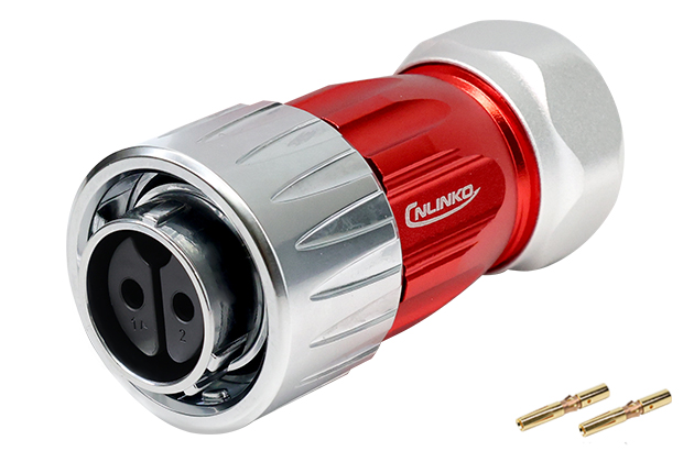 DH20型3芯对接母插座金属款压接式