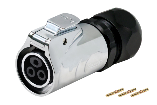 LP20型3芯母插头金属款压接式