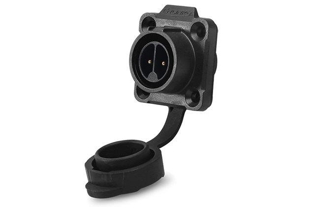 2芯塑料四孔公插座